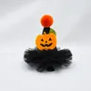 Hair Accessories Wholesale Boutique 12pcs Fashion Glitter Star Pom Hat pins Bow Pumpkin Bat Clips Halloween Party 220908