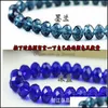 Brins Perlés 4Mm Briolette Cristal À Facettes Rondelle Perles Bracelets Brin Bracelet Perlé Élastique Extensible Bracelet Juif Yydhhome Dhtd3