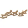 DIY CARTOON Horse Natural Beech Wooden Teether Pacificier Pendant la s￩curit￩ Baby Baby Disting Toys for New-Born Gift