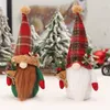 Partydekoration 2023 Jahr Geschenke Weihnachten Weihnachtsmann Gesichtslose Zwerge Puppen Weihnachtsdekorationen für Zuhause Weihnachtsbaum Dekor Ornamente #t2p 220908