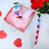 Dekoracyjne naklejki 500pcs czerwony kształt serca etykiety walentynkowe papierowe opakowanie naklejka na cukierki Dragee Bag Pakiet Pakietowa torba opakowań ślub