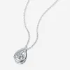 Pendentif Colliers Moissanite Goutte Clavicule Chaîne Collier Pour Femmes De Mariée De Mariage Accessoire Memorial Day Cadeau