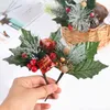 Faux Floral Verdure 1 Pcs Arbre De Noël Artificiel Arbre De Noël Accueil Hôtel Centre Commercial Pour La Fête De Noël Bricolage Décoration À La Main Accessoires J220906