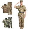 シューティングシャツパンツセットバトルドレス戦術BDU戦闘子供衣類カモフラージャアダルトユニフォームNO05-031B
