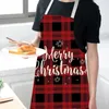 لحفلات أخرى لحفلات عيد الميلاد لعبة الكتان Merry Apron Decorts for Home Kitchen Accessories Natal Navidad Year GIF 220908