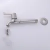 Rubinetti per lavandino del bagno Rubinetto per lavatrice in acciaio inossidabile 304 Rubinetto per lavatrice 95mm/135mm/160mm/180mm Lunghezza G1/2' Rubinetto singolo freddo ad apertura rapida