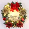 Faux Floral Greenery Led Light Christmas Wreath Wrinal