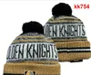 Vegas Golden Beanie North American Hockey Ball Team Side Patch Winter Wool Sport Gebreide hoed Skull Caps