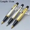 hot sell black / Silver Mini ballpoint pen business office stationery Promotion Write refill pens For birthday Gift