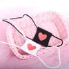 Masques de fête Femmes Anime Cosplay Costume Eyeshade Coeur Broderie Unique Masque Pour Les Yeux Bandeau