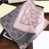 Trendy Letter Jacquard Long Scarf Double Side Color Scarves Designer Women Cashmere Wrap Large Size