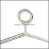 Hangers rekken mode anti-diefstal metalen kledinghanger met beveiligingshaak voor EL gebruikte 4 mm dikte druppel levering 2021 Home Garden Ho dhylx