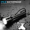 IPX8 Tauch-Taschenlampe, professionell, extrem leistungsstark, 5T6, wasserdicht, Tauch-Taschenlampen, Unterwasser-Taschenlampe, verwenden Sie 18650 Batterie J220713