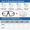 Açık Gözlük KE9025 Miyopya Hipermetrop lens Özelleştirme Anti Mavi Işık 1.56 1.61 1.67 1.74 Bisiklet Gözlükleri Reçete Reçete Asferik