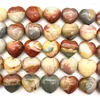 Estatuetas decorativas lindas 1pc mini natural colorido oceano jasper policromo pedras cristalos amor forma de quartzo cristais