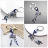 Belangrijkste ringen L Blue Evil Eye Keychain Turkse muur Hangende ornament Lucky Elephant Pendant Decoraties Moslimstijl Feng Shu Carshop2006 AMGXO