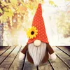 Party Decoration Gnomes Thanksgiving Gifts Gezichteloze pop Dwerg Zweden Handmade Familie #50G 220908