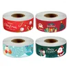 Wrap regalo 120 pezzi/rotolo Striscia natalizia Box Packing Sigilla Etichetta autoadesiva Packaging Roll Merry