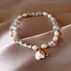 Bracciale con pendente a forma di elefante con conchiglia di perle naturali barocche 2022 gioielli di lusso per feste di accessori dolci della nuova ragazza per catena a mano da donna