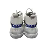 Do-old Scarpe casual sporche per sneaker con borchie a stella media con lacci Decorazione di perline invecchiate metallizzate Pelle di vitello scamosciata Pelle di serpente