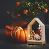 Parti Dekorasyonu Noel Led Işık Ahşap Ev Aydınlık Kabin Ev için Noel Dekorasyonları DIY Noel Ağacı Süsleri 2023 Yıl #T2P 220908