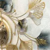 壁時計大きな壁時計モダンデザインギンクゴビロバリビングルーム装飾的なサイレントハンギングウォッチホームデコレーションラグジュアリーLA052 220909
