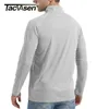 T-shirts pour hommes TACVASEN UPF 50 SunUV Protection TShirt 14 Zip Pull Pêche en plein air Natation Randonnée Performance UV Tee Shirts Tops 220909