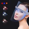 3 colori LED Light Therapy Mask Maschera di bellezza Strument Spa facciale Acne rimozione rimozione della pelle Strumento idratante