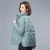 Damskie palenie parkas zimowe jagnięce futra kurtka ciepła plus aksamit gruby płaszcz krótkometrażowy żeńska bawełniana bawełniana podstawowa kurtka plus size tops 220909