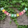 Party Decoration Party Decoration Flags Colorf Garlands Christmas Bunting Banner Flag för bröllopsfödelsedagsfirande H Homeindustrury DHEHQ