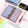 Confezione regalo Quaderno a fogli mobili a 6 fori PU A6 Binder Budget Planner Folder Sheets Covers