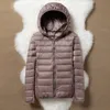 Piumini da donna 90% Piumini d'anatra ultraleggeri da donna Cappotto invernale con cappuccio Manica lunga Giacca calda da donna jaqueta feminina 220909