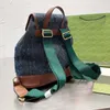 Bolsa de grife feminina Mochilas de lona Mochila de couro crossbody bolsas traseiras Moda Bolsa de mão Flor antiga Letras clássicas destacável Vermelho Gre