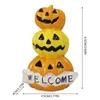 Decoração de partidos Halloween miniatura figura de abóbora de fadas Ornamento de fadas Ornamento DIY Artesanato Micro paisagem Dolls Acessórios para decoração de casa #T2P 220908