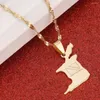 Pendant Necklaces Trinidad And Tobago Map Flag Necklace Gold Color Trendy Country Jewelry Gifts