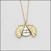 Подвесные ожерелья Fahion Подсолнечный колье валентинки Подарок Золотой медальон можно открыть. Вы - моя солнечная гравированная цепь ключица f dhkec