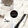 Heren Down Parkas Winter Brand Long Warm Dikke Fleece Hat Jacked Coat Autumn Out -outfits Klassieke waterdichte Casual Parka 220909