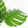 Faux Floral Verdure Décoration De La Maison Grandes Plantes Artificielles Faux Feuilles De Palmier Monstera Vert Feuille En Plastique pour Les Accessoires De Photographie Alimentaire J220906