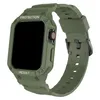 Capa integrada e pulseira para Apple Watch Series 8 7 6 5 4 3 Se Banda de pulseira à prova de choque SE Banda Iwatch 49mm 41mm 45mm 44mm 42mm 38mm 40mm Acessórios inteligentes da banda de relógios