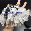 펜던트 목걸이 BK Crystal Natural Necklace Wholesale Healing Pendant Amethyst Lough Stone Clear Quartz 불소 시트린 로즈 드롭 Dhjee