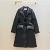 Piumino Parkas Parkaswinter Dn Cotone Vita corta Cintura Colletto Pane Et Ispessito Caldo e stile straniero Piumino militare Abiti medio lunghi