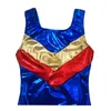 Trajes de ginástica de ginástica Tanque Tanque Metálico Daranhão Shiny Letard para meninas para meninas