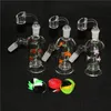 Hookahs 14,5 mm Joint Ash Catcher Glass Adapter med Downstem Recycler Percolator Glass Vattenrör för oljeriggar