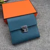 2020 Новый короткий кошелек моды Женщины подлинные кожаные модные кошелек Все цвета высококачественные 272O