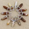 Charms Natural Stone Charms Brown Striped Agate Hexagon Pillar Point Pendants Reiki Crystal Jewelry Making Necklace Accessories Whole Dhrb2