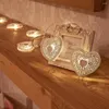 Strings Métal en forme de coeur LED chaîne lumière évider conception fée guirlande à piles 10 LED pour la décoration de mariage de noël JQ