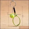 Keychains Cute Sport Mini Tennis Racket Pendant Keychain Keyring Key Chain Ring Finder Holer Accessories Presents To Teenage Fan Drop DHHPW