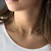 Choker Chain Necklace Cute Lip Long Delicate Fashion Jewelry Gift For Women