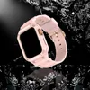 Integrated Case And Strap For Apple Watch Series 8 7 6 5 4 3 SE Shockproof Armor Wristband iWatch Band 49mm 41mm 45mm 44mm 42mm 38mm 40mm Watchband Smart Accessories