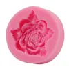 Stampi in silicone a forma di fiore di rosa Stampo per sapone per le mani fai-da-te Stampo per torta in gel di silice Torte fondente Muffin Cupcake Strumenti per decorare la cottura TH0279